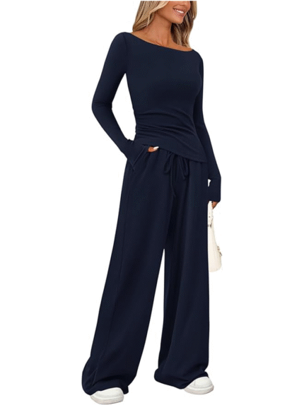 Midnight Ease Co-ord Set Navy